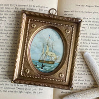 Whaling Ship Vintage Wall Art