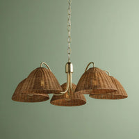Katniss Aged Brass Chandelier