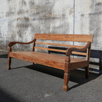 Antique Teakwood Javanese Bench