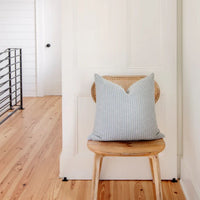 "Jetty in Cooper Blue" Pillow Cover by Emily Daws