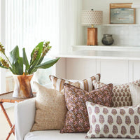 Zardosi Moonflower Pillow