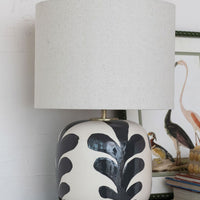 Stoneware Abstract Table Lamp