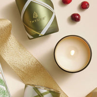 Frasier Fir Frosted Plaid Votive Trio