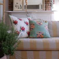 Dia Sage Block-Printed Pillow Cover