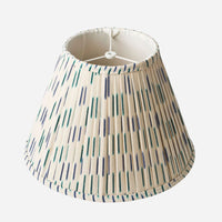 Blue Ikat Pleated Lampshade