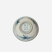 Blue and White Dancing Crane Porcelain Dish