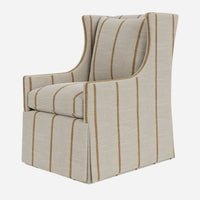Amber Falls Skirted Swivel Chair