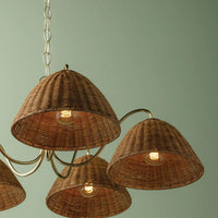 Katniss Aged Brass Chandelier