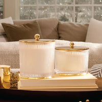 Frasier Fir Gilded Frosted Wood Grain Candle