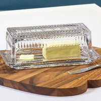 Glass Butter Dish with Cover