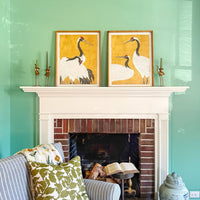 Happy Blue Ginger Jar