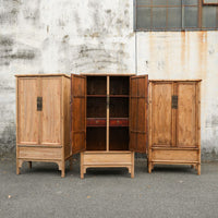 Antique One-Of-A-Kind Bamboo Cabinet