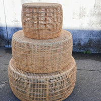 Nina Hand Woven Rattan Table