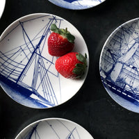 Canape Blue Rigging Plates, Set of 4