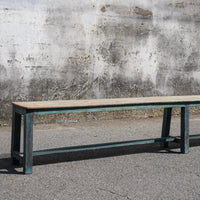 Painted Wooden Bench