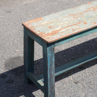 Painted Wooden Bench