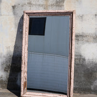 Pink Painted Wooden Mirror