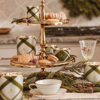 Frasier Fir Frosted Plaid Medium Candle