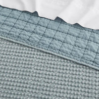 Mills Waffle Quilt Set, Chambry