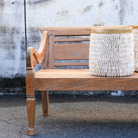 Antique Teakwood Javanese Bench