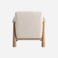 Caprice Accent Chair - Light Beige/ Natural