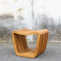 Al Dente Stool, Teak