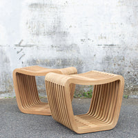 Al Dente Stool, Teak