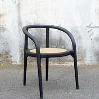 Allegra Dining Chair, Smooth Black