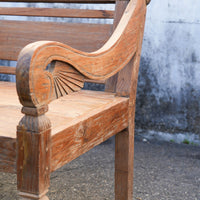 Antique Teakwood Javanese Bench
