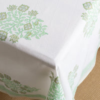 Celadon Poppy Tablecloth