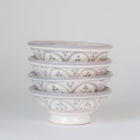 Light Grey Moroccan Bowl, Set of 4