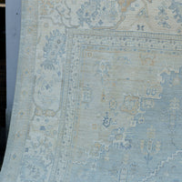 Modern Oushak Rug, 11'9" x 14'6"