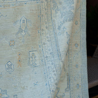 Modern Oushak Rug, 11'9" x 14'6"
