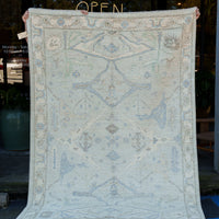 Modern Oushak Rug, 6' x 9'