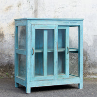 Antique Wooden Glass Cabinet