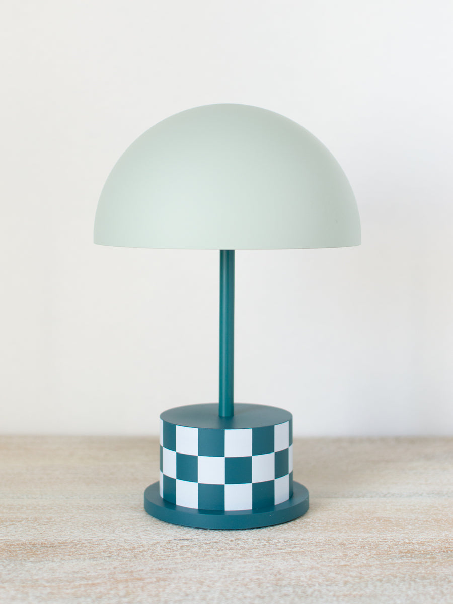 Portable Patterned Riviera Lamp – Celadon at Home