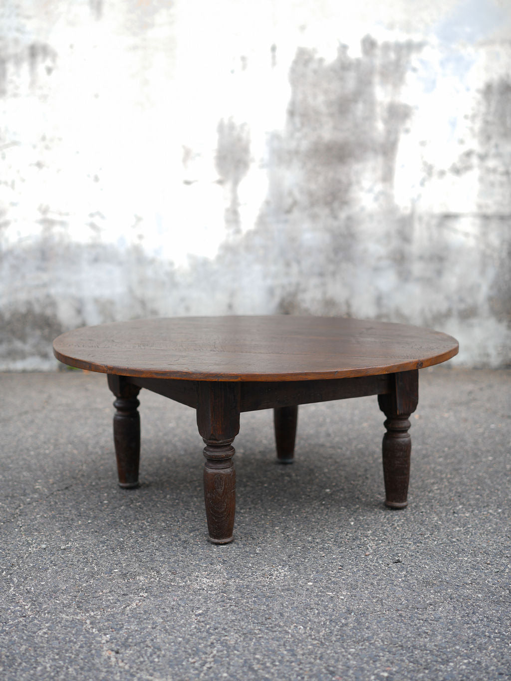 One-of-a-Kind Antique Round Coffee Table