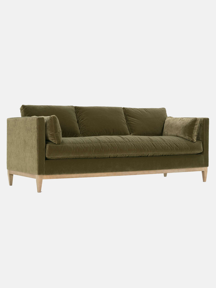 Leo Green Quick Ship Sofa Celadon at Home