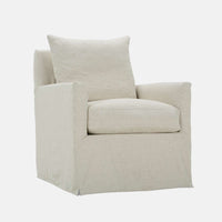 Lilah Slipcovered Swivel Chair