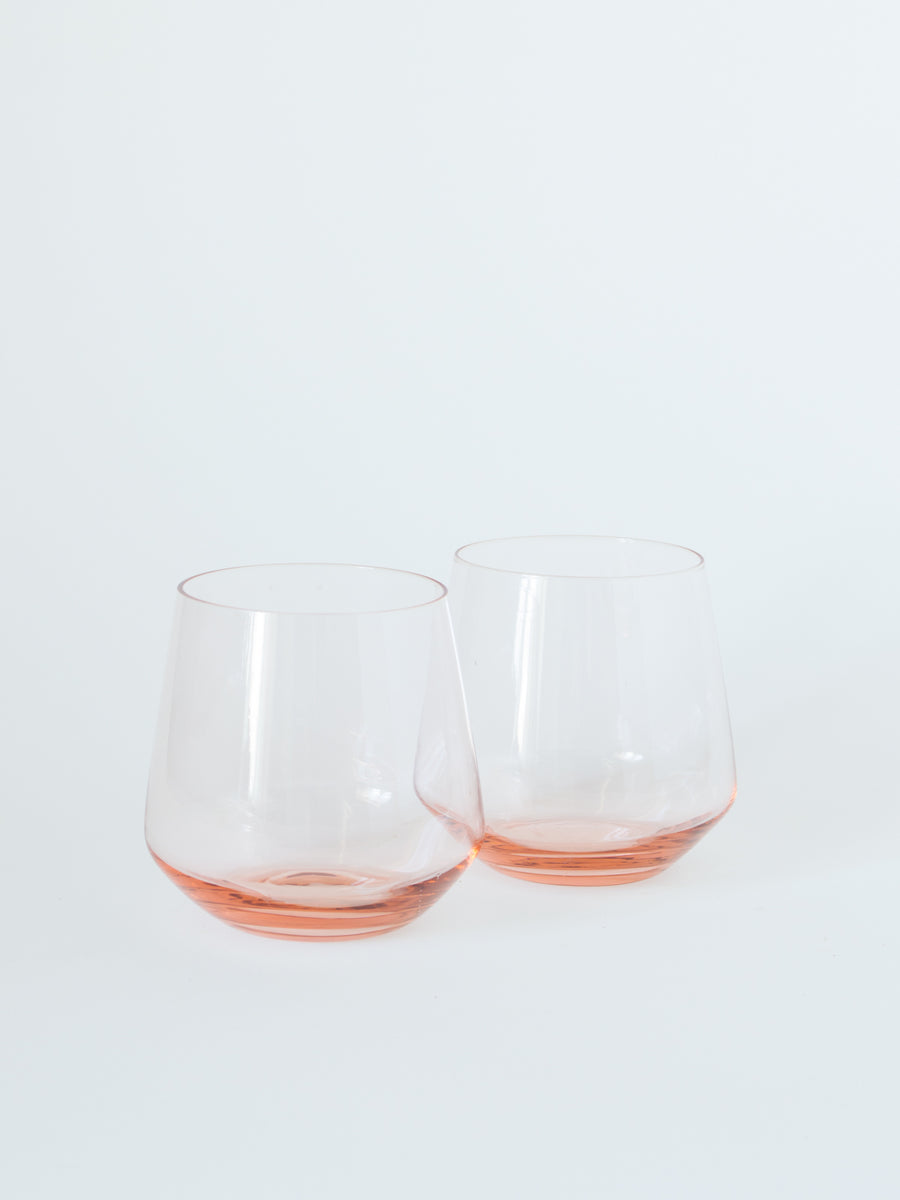 Blush & Gold Drinkware and Cocktail Glasses