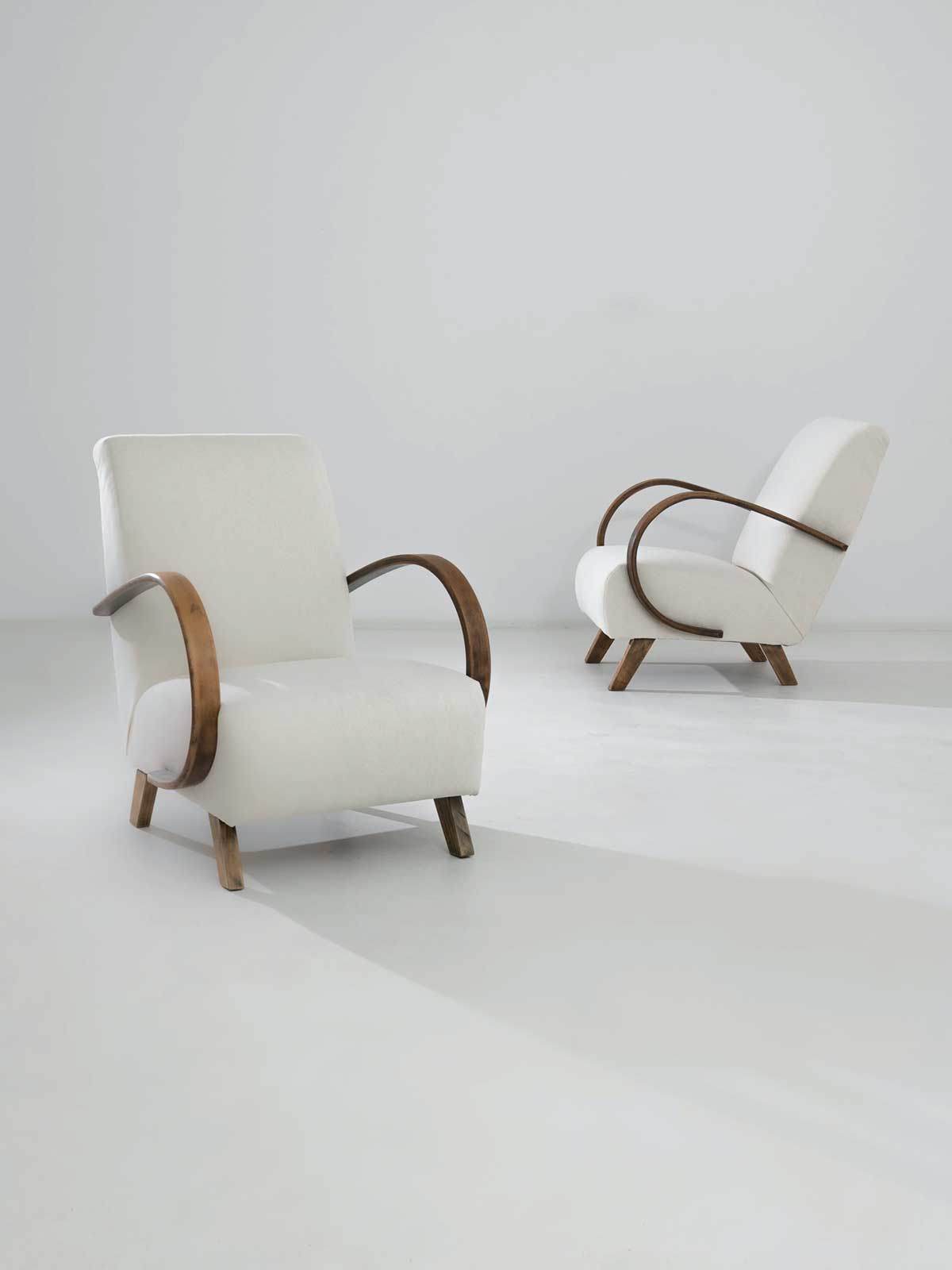 Halabala Wooden Armchairs