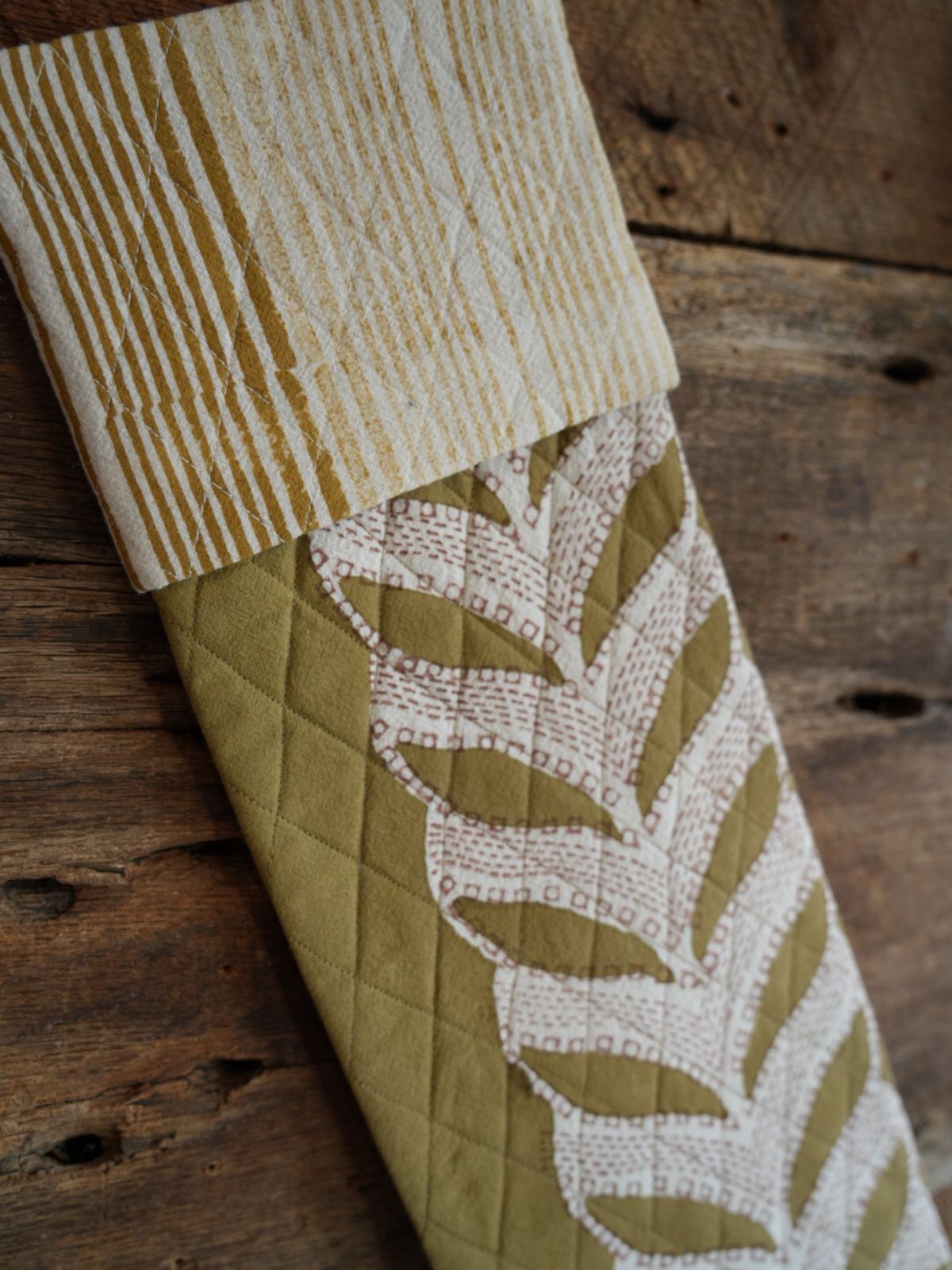 Celadon x Filling Spaces Claire Mustard Stocking