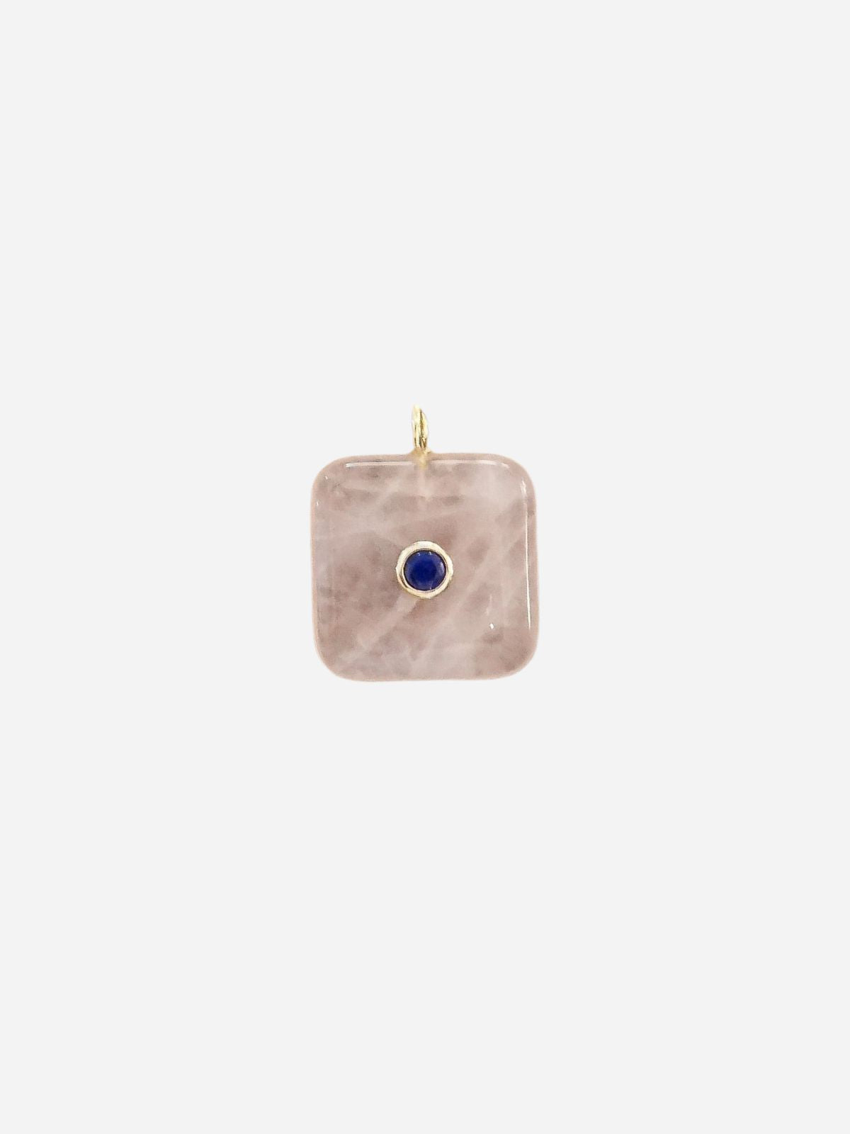 Rose Quartz Square Pendant