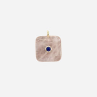Rose Quartz Square Pendant