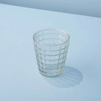 Ruffle Glass Lattice Tumbler, Set of 6