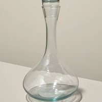 Recycled Glass Decanter with Lid