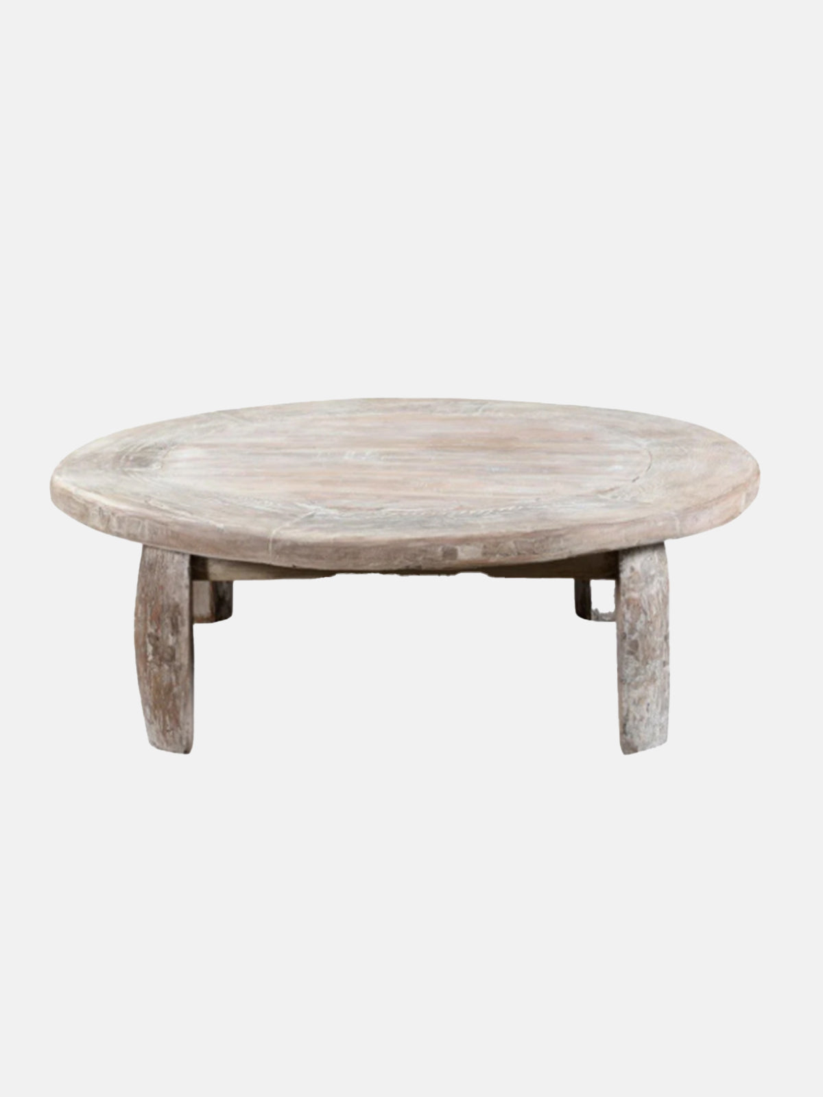 Alta Bleached Wheel Coffee Table
