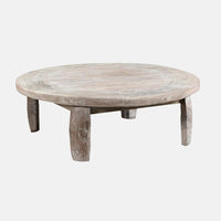 Alta Bleached Wheel Coffee Table