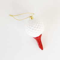 Golf Ball on a Tee Ornament