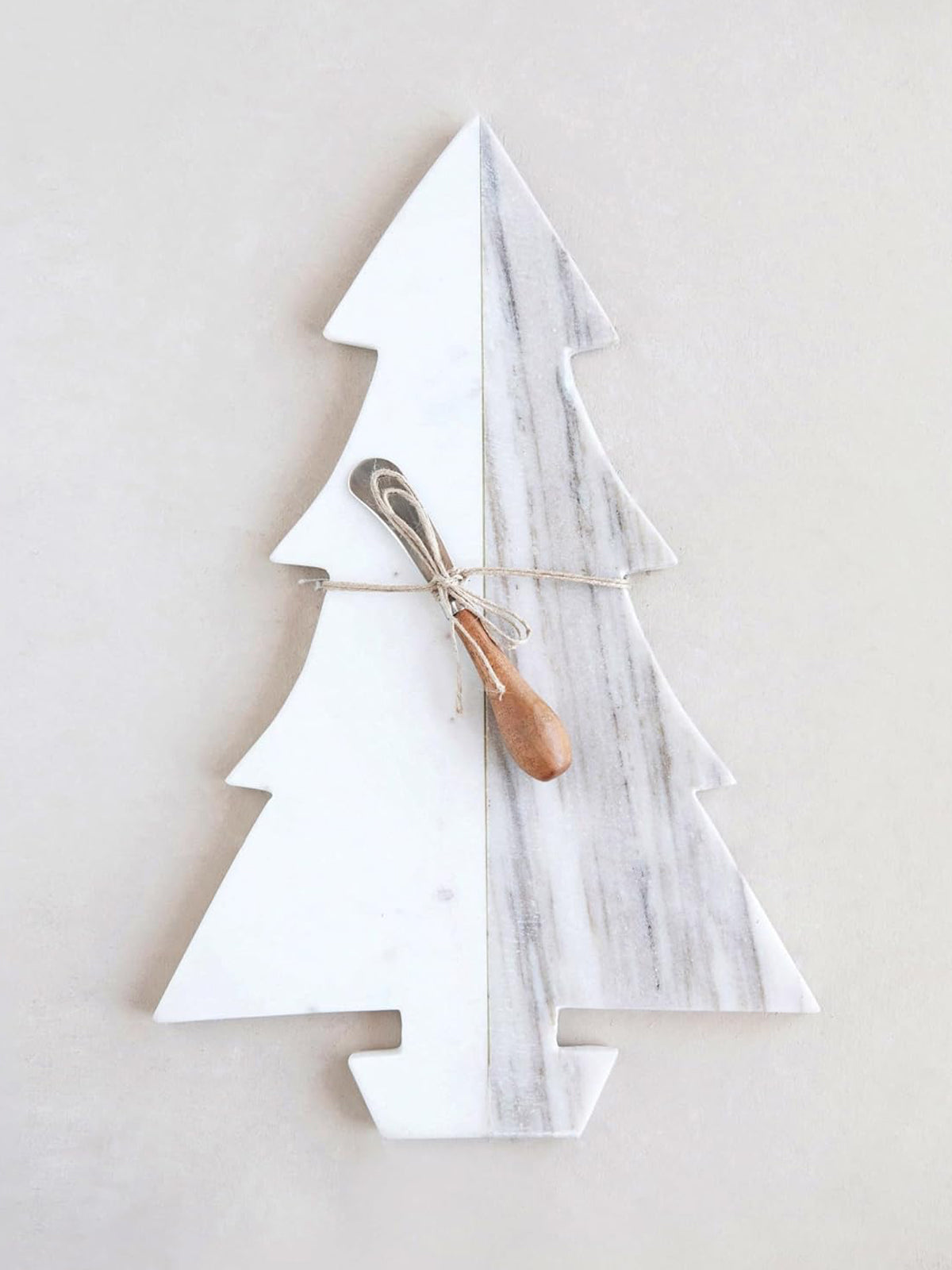 Marble Christmas Tree Cutting Board Set